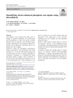 Quantifying citrate-enhanced phosphate root uptake using microdialysis