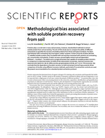 Methodological bias associated with soluble protein recovery from soil