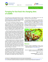 Foraging for fast food: the changing diets of wildlife