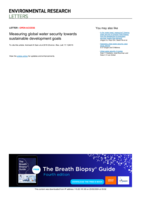 Measuring global water security towards sustainable development goals