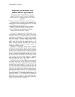 Magnetite geochemistry from Andean kiruna-type deposits