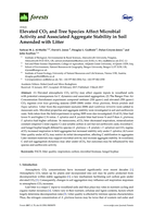 Elevated CO2 and Tree Species Affect Microbial Activity and Associated Aggregate Stability in Soil Amended with Litter