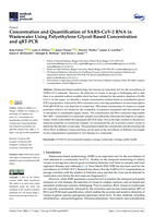 Concentration and Quantification of SARS-CoV-2 RNA in Wastewater Using Polyethylene Glycol-Based Concentration and qRT-PCR