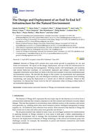 The Design and Deployment of an End-To-End IoT Infrastructure for the Natural Environment