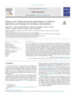 Making waves: Wastewater-based epidemiology for COVID-19-approaches and challenges for surveillance and prediction