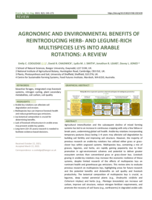 AGRONOMIC AND ENVIRONMENTAL BENEFITS OF REINTRODUCING HERB- AND LEGUME-RICH MULTISPECIES LEYS INTO ARABLE ROTATIONS: A REVIEW