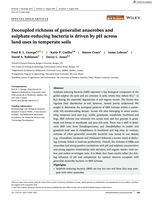 Decoupled richness of generalist anaerobes and sulphate-reducing bacteria is driven bypHacross land uses in temperate soils