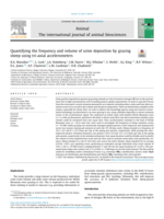 Quantifying the frequency and volume of urine deposition by grazing sheep using tri-axial accelerometers