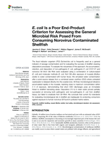 E. coli Is a Poor End-Product Criterion for Assessing the General Microbial Risk Posed From Consuming Norovirus Contaminated Shellfish