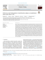 Field test on the biodegradation of poly(butylene adipate-co-terephthalate) based mulch films in soil