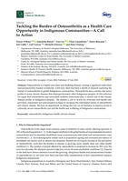 Tackling the Burden of Osteoarthritis as a Health Care Opportunity in Indigenous Communities-A Call to Action