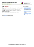 Exploring human-nature interaction on the coastal floodplain in the Ganges-Brahmaputra delta through the lens of Ostrom's social-ecological systems framework