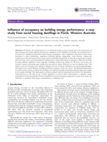 Influence of occupancy on building energy performance: a case study from social housing dwellings in Perth, Western Australia