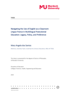 Navigating the Use of English as a Classroom Lingua Franca in Multilingual Postcolonial Education: Legacy, Policy, and Preference