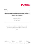 Effectiveness of shallow drains in alleviating waterlogging and salinity in coastal clay soils of Bangladesh