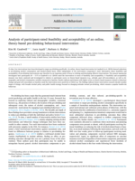Analysis of participant-rated feasibility and acceptability of an online, theory-based pre-drinking behavioural intervention