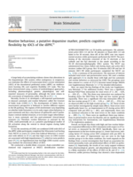 Routine behaviour, a putative dopamine marker, predicts cognitive flexibility by tDCS of the dlPFC