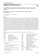 Social media bot detection with deep learning methods: A systematic review