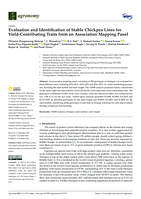 Evaluation and Identification of Stable Chickpea Lines for Yield-Contributing Traits from an Association Mapping Panel