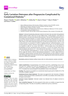 Early lactation outcomes after pregnancies complicated by gestational diabetes