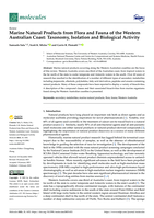 Marine natural products from flora and fauna of the Western Australian coast: Taxonomy, isolation and biological activity