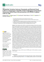 Metabolite variation between nematode and bacterial seed galls in comparison to healthy seeds of Ryegrass using direct immersion Solid-Phase Microextraction (DI-SPME) coupled with GC-MS