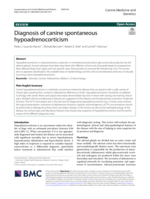 Diagnosis of canine spontaneous hypoadrenocorticism