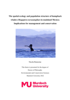 The spatial ecology and population structure of humpback whales (Megaptera novaeangliae) in mainland Mexico; Implications for management and conservation