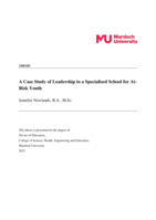 A case study of leadership in a specialised school for at-risk youth