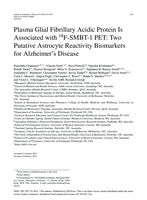 Plasma Glial Fibrillary Acidic Protein Is Associated with 18F-SMBT-1 PET: Two Putative Astrocyte Reactivity Biomarkers for Alzheimer's Disease