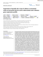 Expression of specific HLA class II alleles is associated with an increased risk for active tuberculosis and a distinct gene expression profile