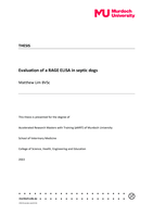 Evaluation of a RAGE ELISA in septic dogs