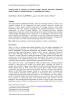 Turning points in narratives of research design: Research innovation stimulating unique responses to existing challenges for beginning rural teachers