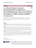 An artificial intelligence approach for predicting death or organ failure after hospitalization for COVID-19: Development of a novel risk prediction tool and comparisons with ISARIC-4C, CURB-65, qSOFA, and MEWS scoring systems