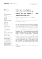 Inter-row information recognition of maize in the middle and late stages via LiDAR supplementary vision