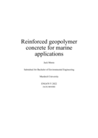 Reinforced geopolymer concrete for marine applications