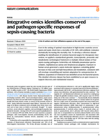 Integrative omics identifies conserved and pathogen-specific responses of sepsis-causing bacteria