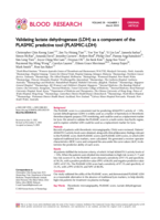 Validating lactate dehydrogenase (LDH) as a component of the PLASMIC predictive tool (PLASMIC-LDH)