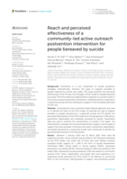 Reach and perceived effectiveness of a community-led active outreach postvention intervention for people bereaved by suicide