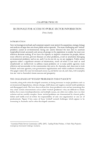 Rationale for Access to Public Sector Information