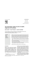 The information needs of carers of adults diagnosed with epilepsy