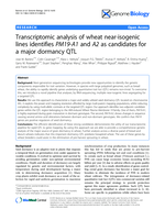 Transcriptomic analysis of wheat near-isogenic lines identifies PM19-A1 and A2 as candidates for a major dormancy QTL