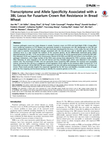 Transcriptome and Allele Specificity Associated with a 3BL Locus for Fusarium Crown Rot Resistance in Bread Wheat
