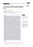 Assessment of the feasibility of applying payment for forest ecosystem services in Vietnamese mangrove forests