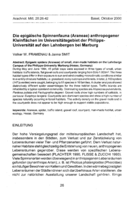 Die epigäische Spinnenfauna (Araneae) anthropogener Kleinflächen im Universitätsgebiet der Philipps-Universität auf den Lahnbergen bei Marburg
