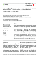 The wolf spider genus Artoria in New South Wales and the Australian Capital Territory, Australia (Araneae, Lycosidae, Artoriinae)