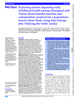 Exploring factors impacting early childhood health among Aboriginal and Torres Strait Islander families and communities: protocol for a population-based cohort study using data linkage (the 'Defying the Odds' study)