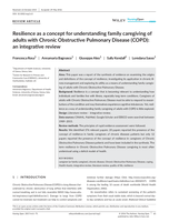 Resilience as a concept for understanding family caregiving of adults with Chronic Obstructive Pulmonary Disease (COPD): an integrative review
