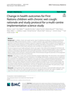 Change in health outcomes for First Nations children with chronic wet cough: rationale and study protocol for a multi-centre implementation science study