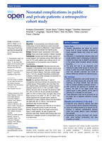 Neonatal complications in public and private patients: a retrospective cohort study